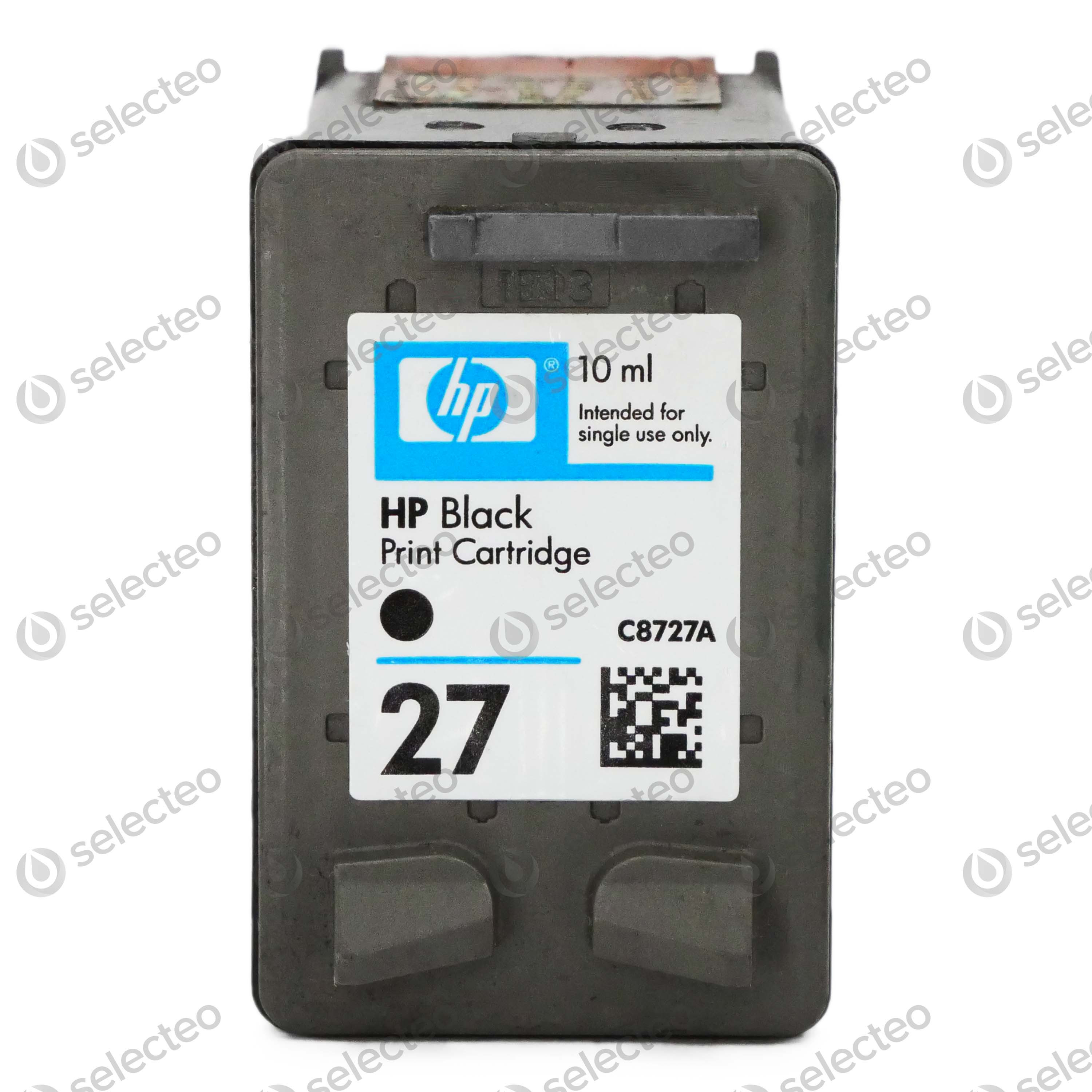 Cartouche D'encre HP 27 Noire - Authentique C8727AE - Originale - Neuve Sous Blister