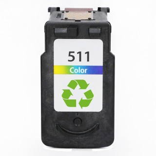 Rachat cartouche encre Canon CL 511/511XL Noir recyclée ou remanufacturée vide