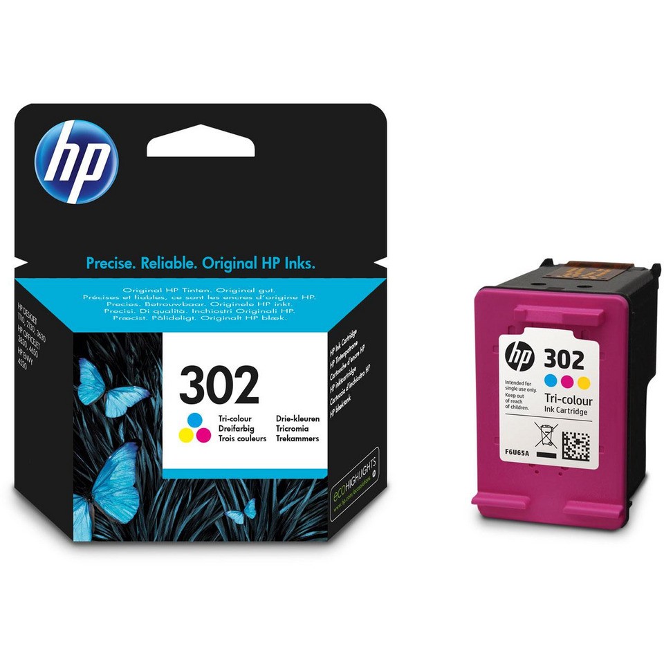 Cartouche HP 302 3 couleurs pour imprimante jet d'encre