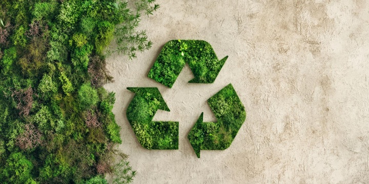 Logoe recyclage pour la journée mondiale de la terre