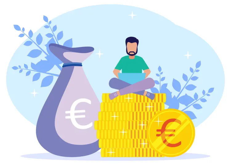 Particulier qui génère des revenus passifs grâce à la revente de cartouches vides