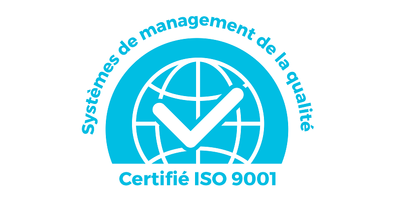 Logo de système de management de la qualité iso 9001