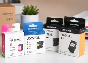 Des cartouches d'encre de marques compatibles