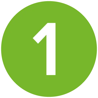 Numéro 1 vert