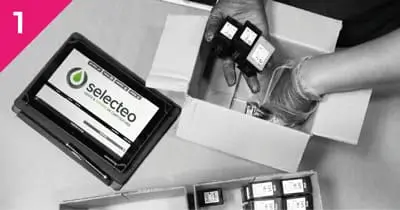 Un colis de cartouche receptionné par Selecteo