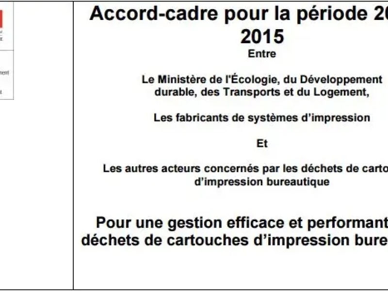  La filière des cartouches d’impression montre l’exemple 