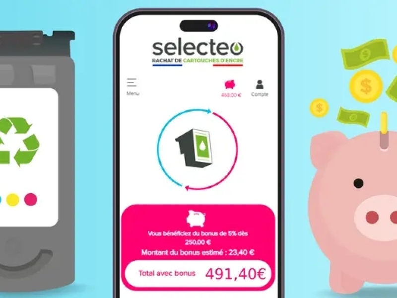  Selecteo : Meilleur site pour le rachat de vos cartouches d'encre				