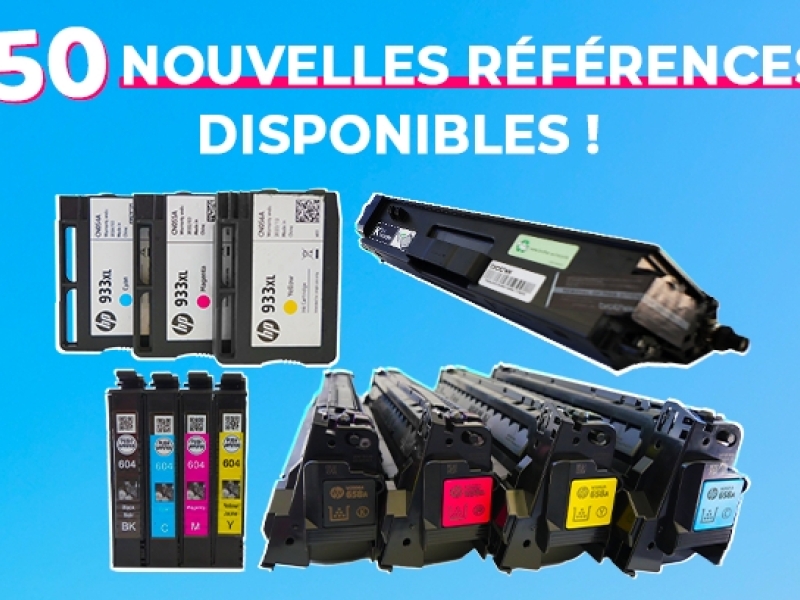  Plus de 50 nouvelles cartouches vides rachetées